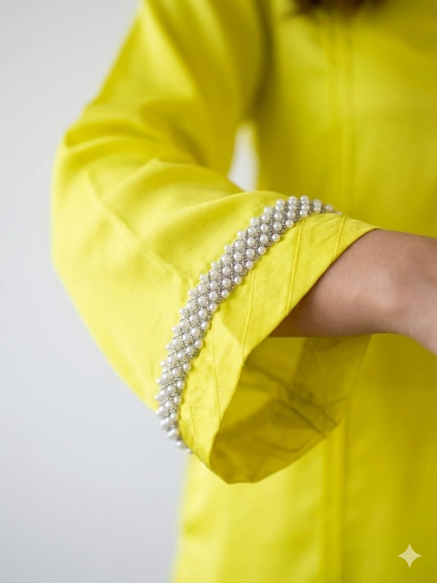 Yellow Straight-Cut Shirt