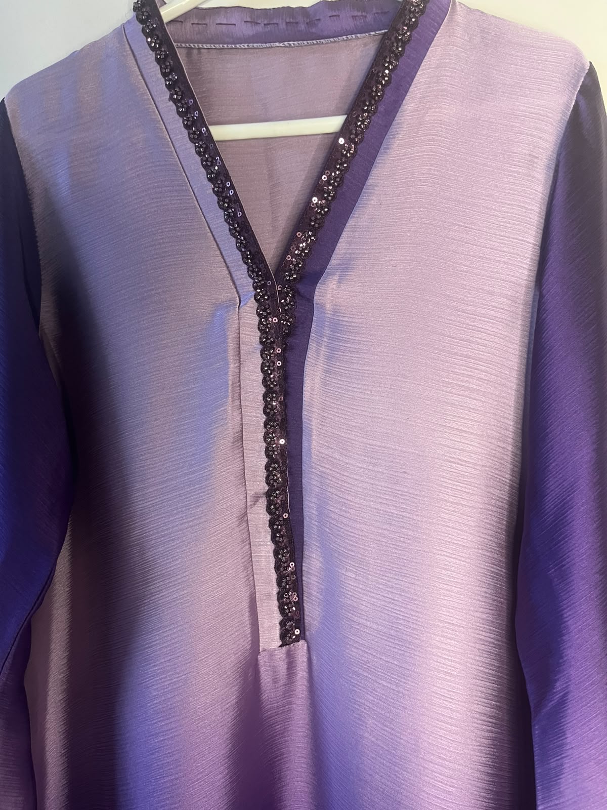 Purple Gradient 3-Piece Dress