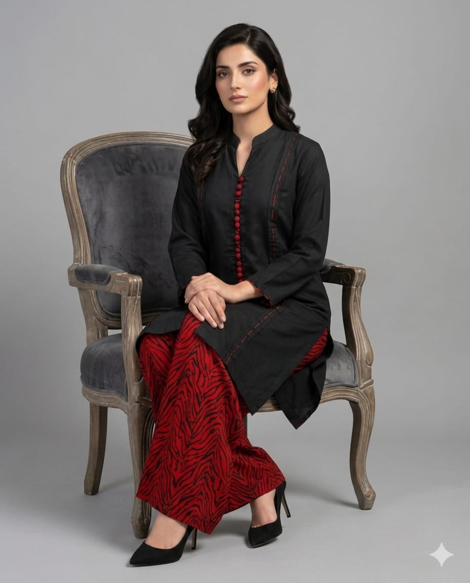 Black & Red 2-Piece Set