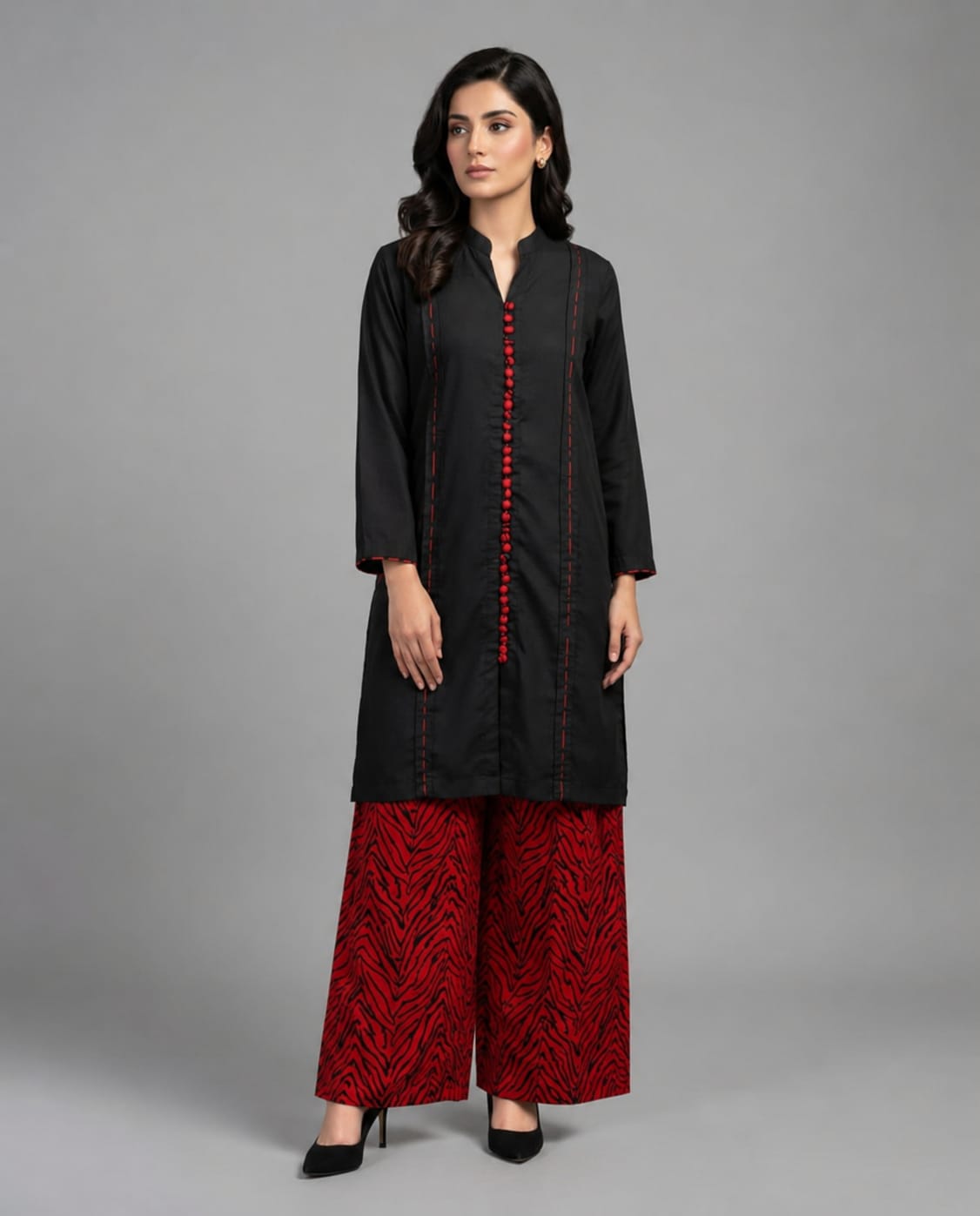 Black & Red 2-Piece Set