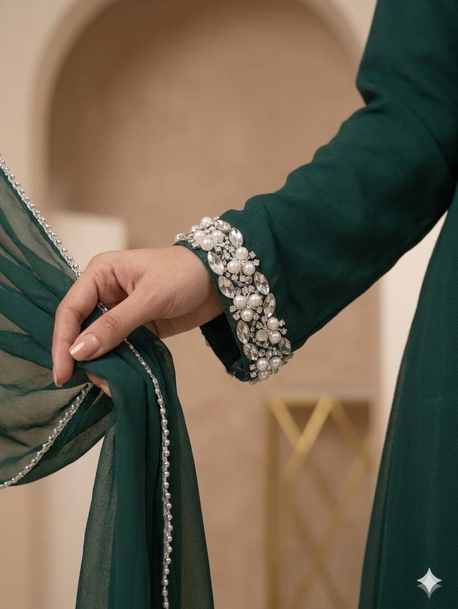 Emerald Flowy 3-Piece Outfit