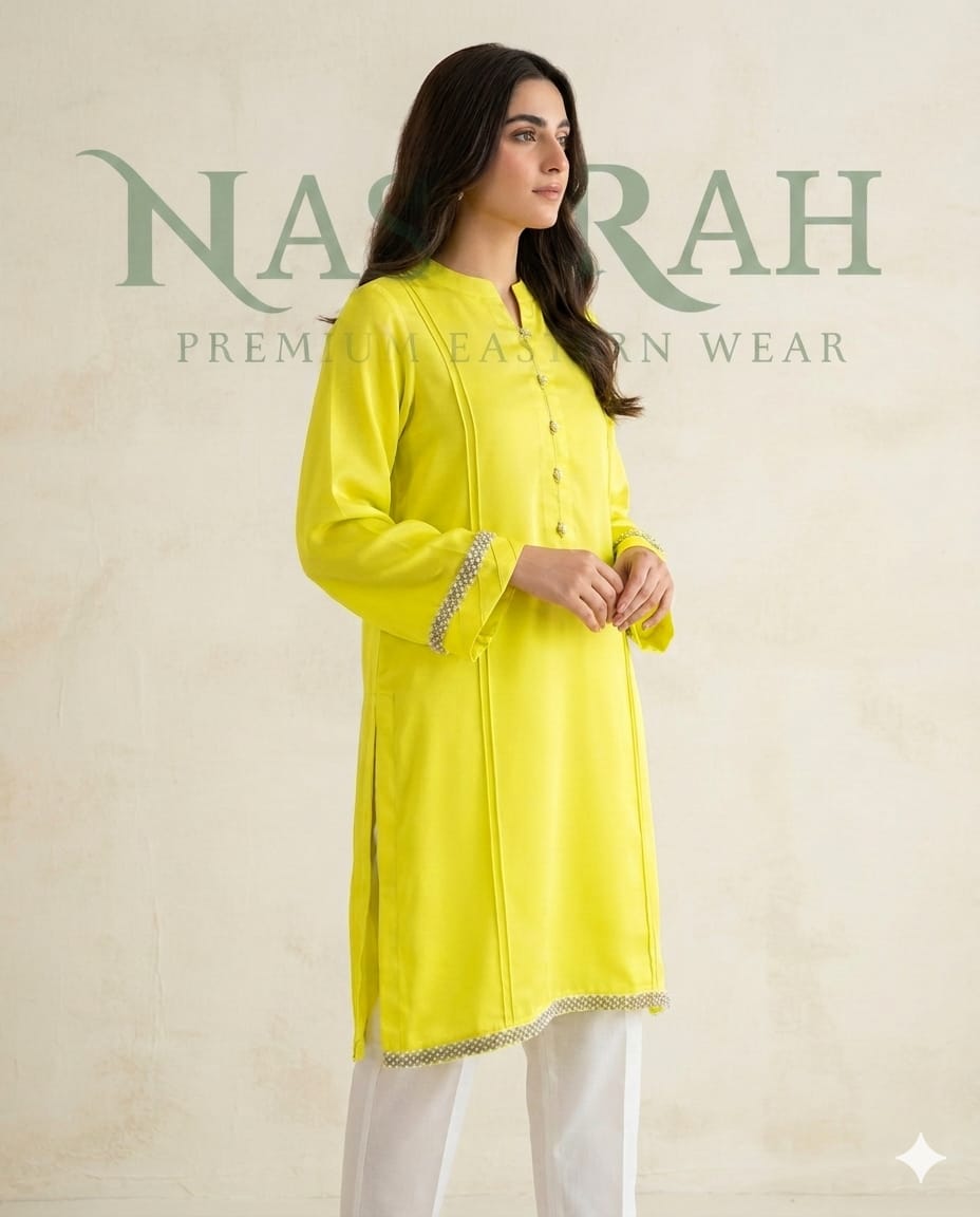 Yellow Straight-Cut Shirt